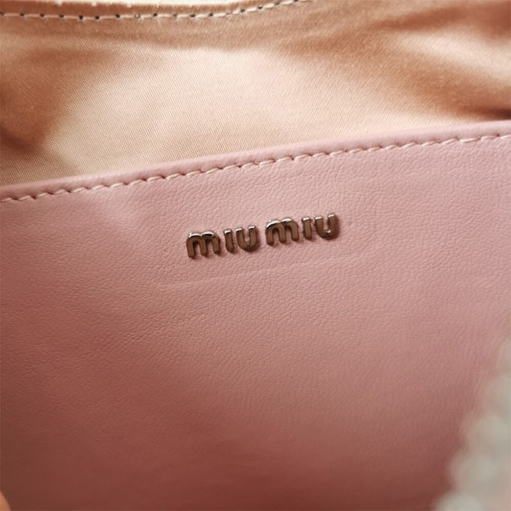M1um1u Matelasse nappa leather shoulder bag