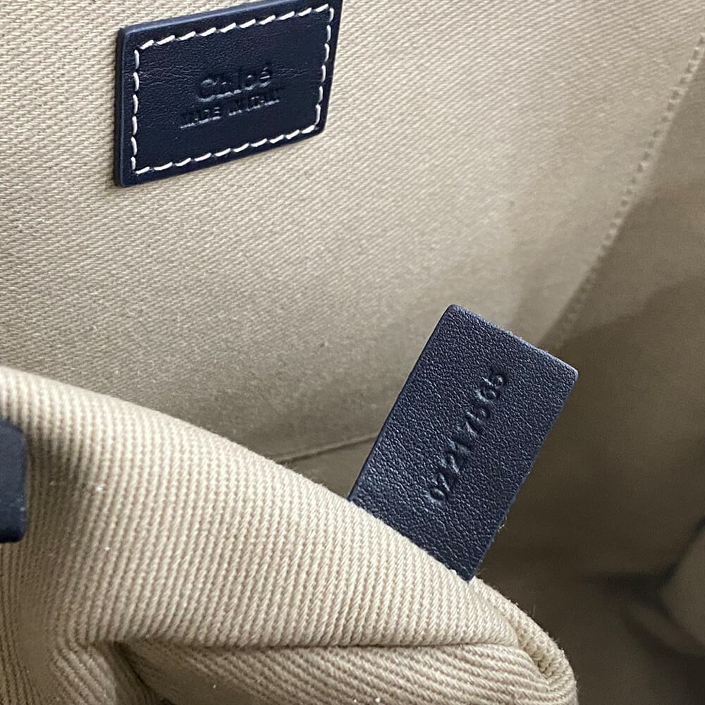 Chloe  Large Woody tote bag in linen